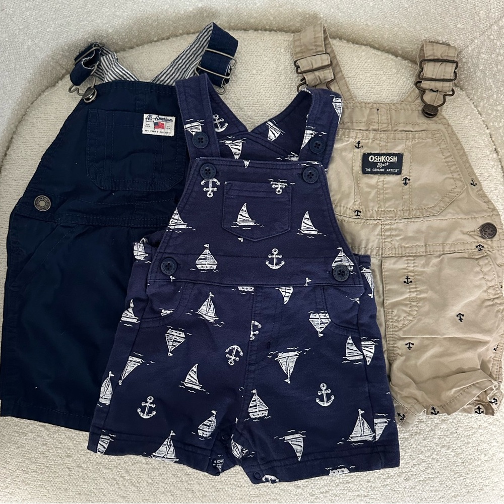 Three Pack of Baby Overalls